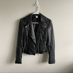 H&M Faux Leather Biker Jacket
